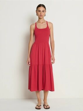 Nation LA Anthropologie Penelope Smocked Midi Dress